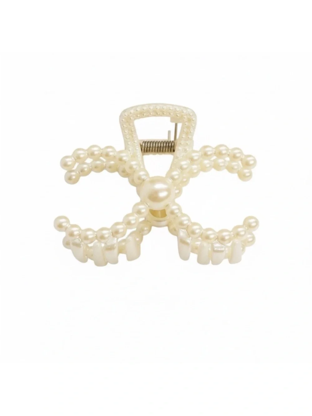Pearl Accent Cream Hair Claw Clip FINAL PRICE DROP